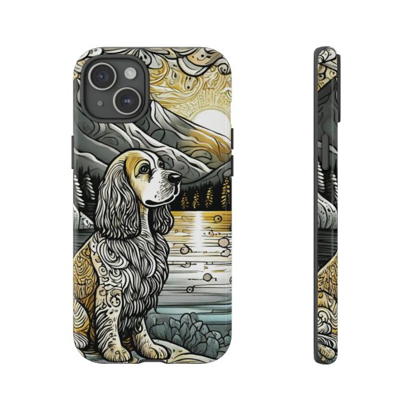 Serenity in Nature with a Golden Cocker Spaniel Phone Case - Image 148