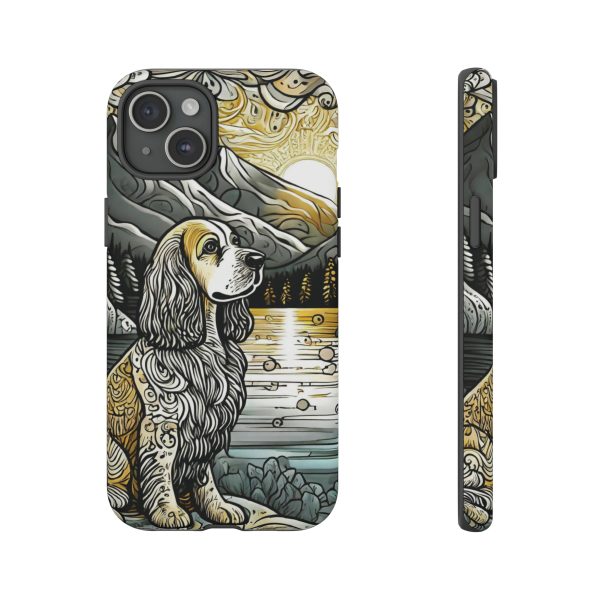Serenity in Nature with a Golden Cocker Spaniel Phone Case - Image 151