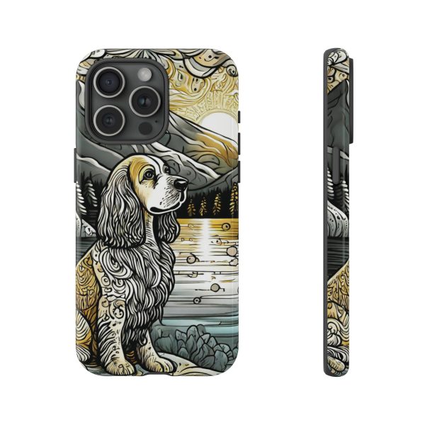 Serenity in Nature with a Golden Cocker Spaniel Phone Case - Image 157