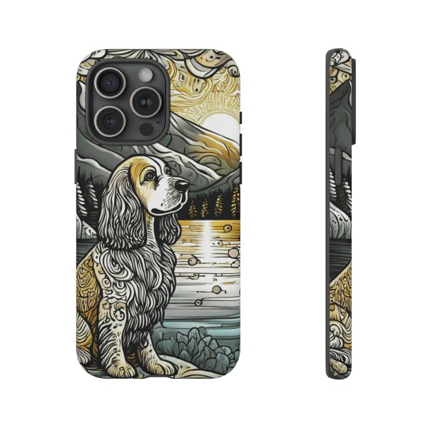 Serenity in Nature with a Golden Cocker Spaniel Phone Case - Image 160