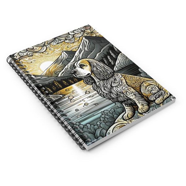 Serenity in Nature with a Golden Cocker Spaniel Spiral Notebook - Image 3