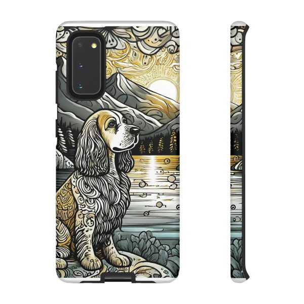 Serenity in Nature with a Golden Cocker Spaniel Phone Case - Image 5