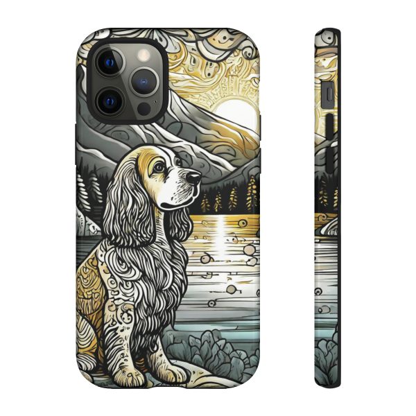 Serenity in Nature with a Golden Cocker Spaniel Phone Case - Image 14