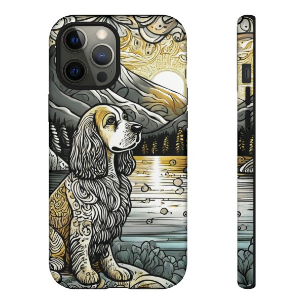 Serenity in Nature with a Golden Cocker Spaniel Phone Case - Image 17