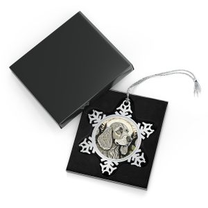 Cocker Spaniel #6, Pewter Snowflake Ornament