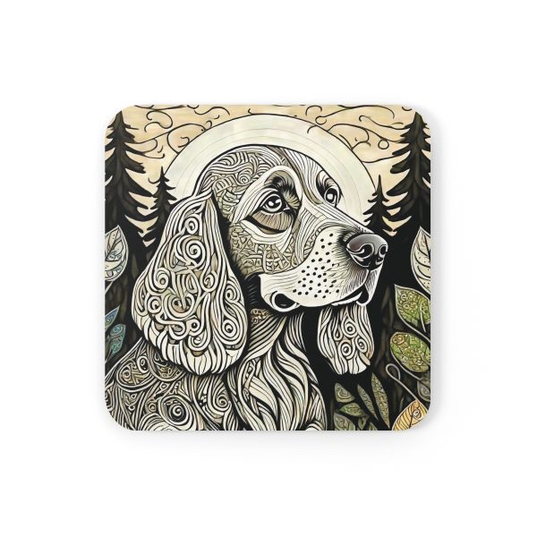 Cocker Spaniel #6, Corkwood Coaster Set - Image 2