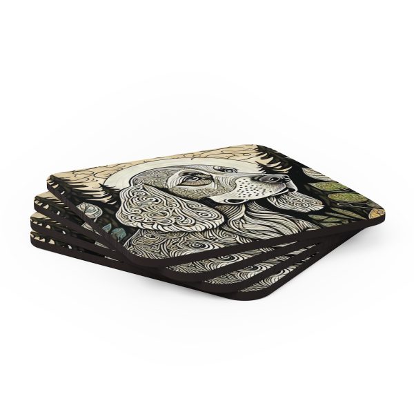 Cocker Spaniel #6, Corkwood Coaster Set - Image 4
