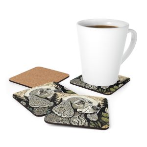 Cocker Spaniel #6, Corkwood Coaster Set