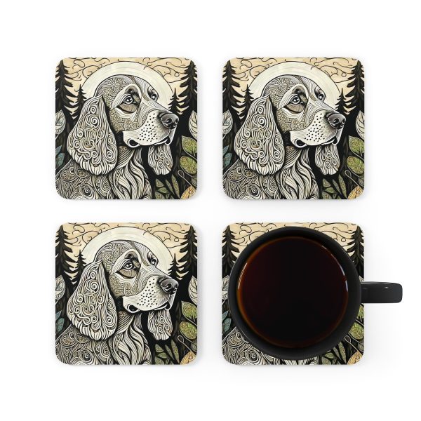 Cocker Spaniel #6, Corkwood Coaster Set - Image 5