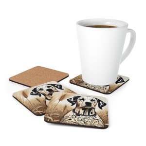 Dalmatian, Corkwood Coaster Set