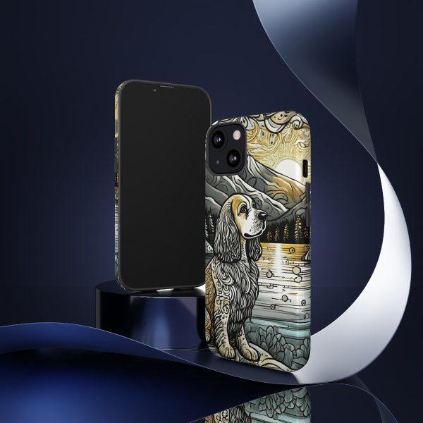 Serenity in Nature with a Golden Cocker Spaniel Phone Case - Image 19