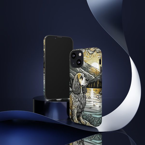 Serenity in Nature with a Golden Cocker Spaniel Phone Case - Image 25