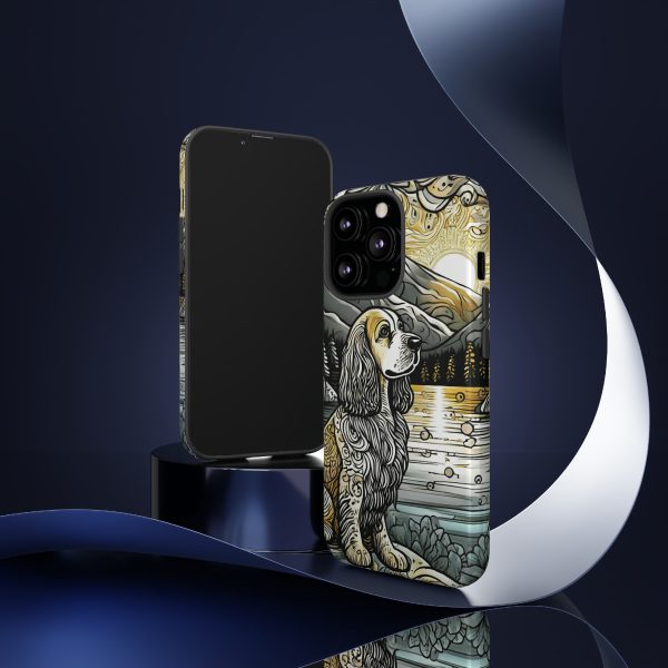 Serenity in Nature with a Golden Cocker Spaniel Phone Case - Image 27