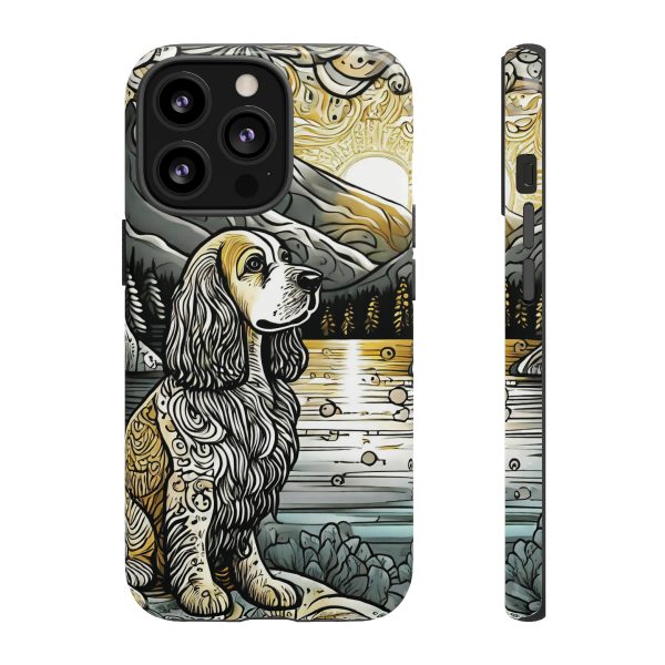 Serenity in Nature with a Golden Cocker Spaniel Phone Case - Image 26