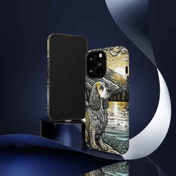 Serenity in Nature with a Golden Cocker Spaniel Phone Case - Image 29