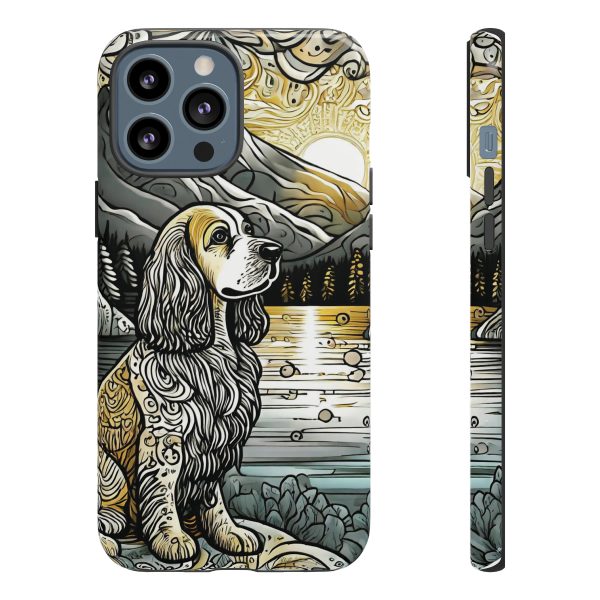 Serenity in Nature with a Golden Cocker Spaniel Phone Case - Image 30
