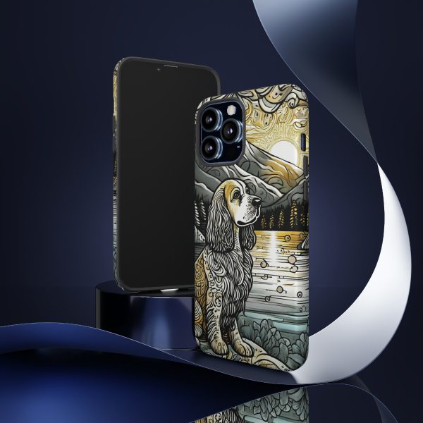 Serenity in Nature with a Golden Cocker Spaniel Phone Case - Image 33