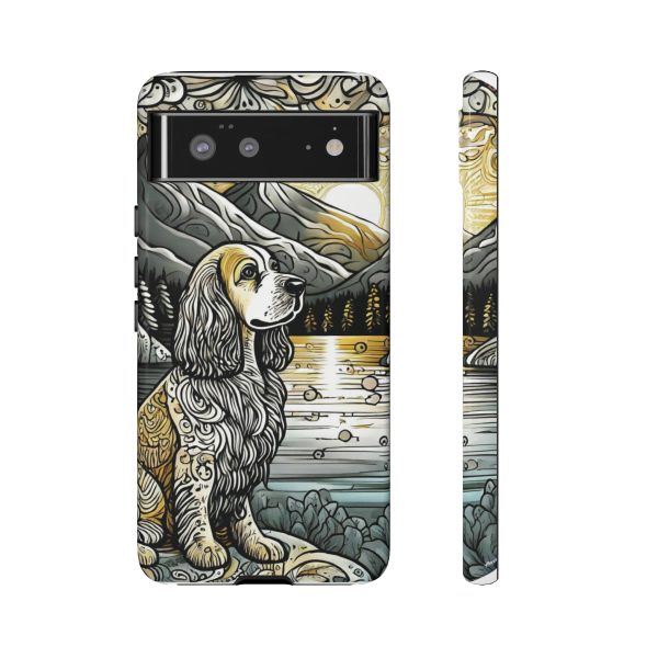 Serenity in Nature with a Golden Cocker Spaniel Phone Case - Image 46