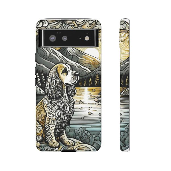 Serenity in Nature with a Golden Cocker Spaniel Phone Case - Image 48