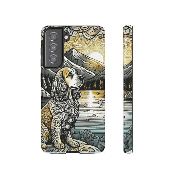 Serenity in Nature with a Golden Cocker Spaniel Phone Case - Image 54