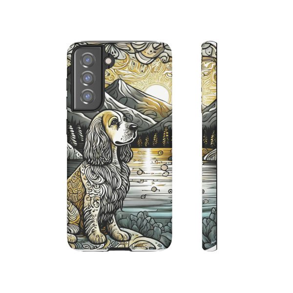 Serenity in Nature with a Golden Cocker Spaniel Phone Case - Image 56