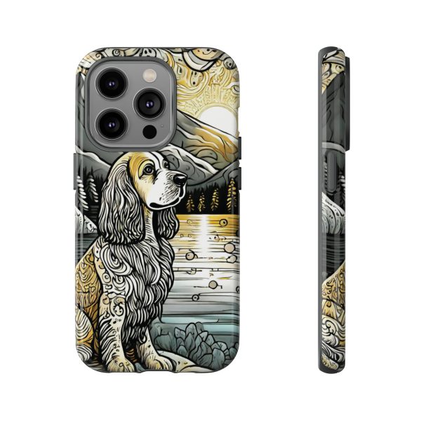 Serenity in Nature with a Golden Cocker Spaniel Phone Case - Image 78