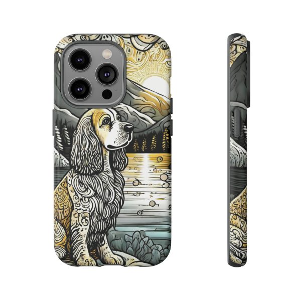 Serenity in Nature with a Golden Cocker Spaniel Phone Case - Image 82