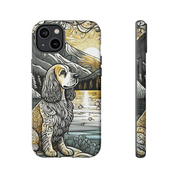 Serenity in Nature with a Golden Cocker Spaniel Phone Case - Image 90