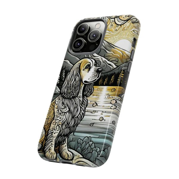 Serenity in Nature with a Golden Cocker Spaniel Phone Case - Image 95