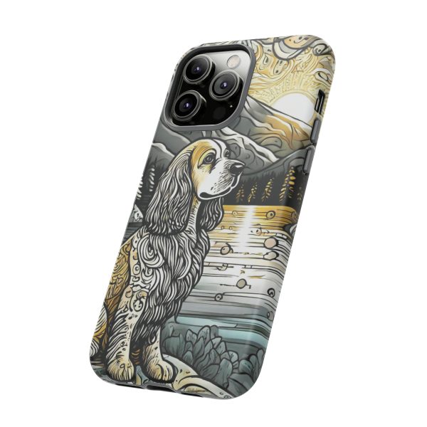 Serenity in Nature with a Golden Cocker Spaniel Phone Case - Image 99