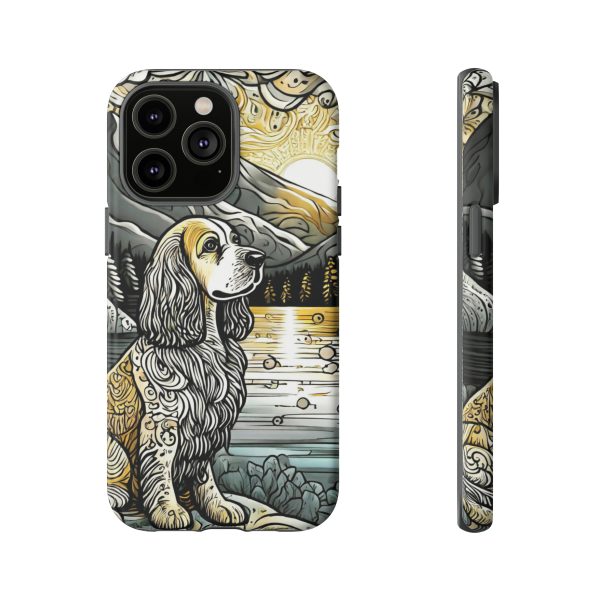 Serenity in Nature with a Golden Cocker Spaniel Phone Case - Image 98