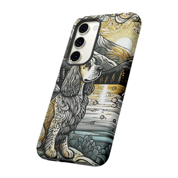 Serenity in Nature with a Golden Cocker Spaniel Phone Case - Image 107