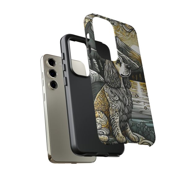 Serenity in Nature with a Golden Cocker Spaniel Phone Case - Image 109