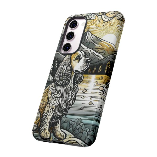 Serenity in Nature with a Golden Cocker Spaniel Phone Case - Image 111