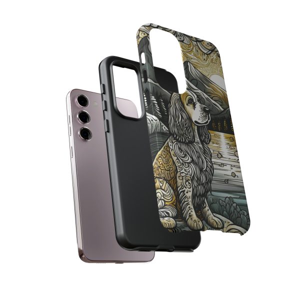 Serenity in Nature with a Golden Cocker Spaniel Phone Case - Image 113
