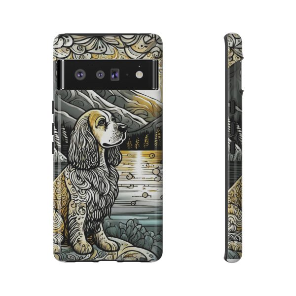 Serenity in Nature with a Golden Cocker Spaniel Phone Case - Image 134